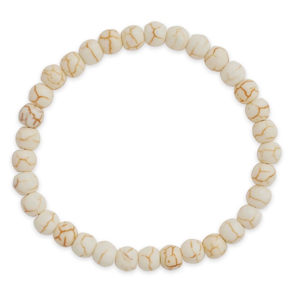 Anthropologie Howlite Beaded Stretch Bracelet!!🔥🔥🔥 - Picture 2 of 14